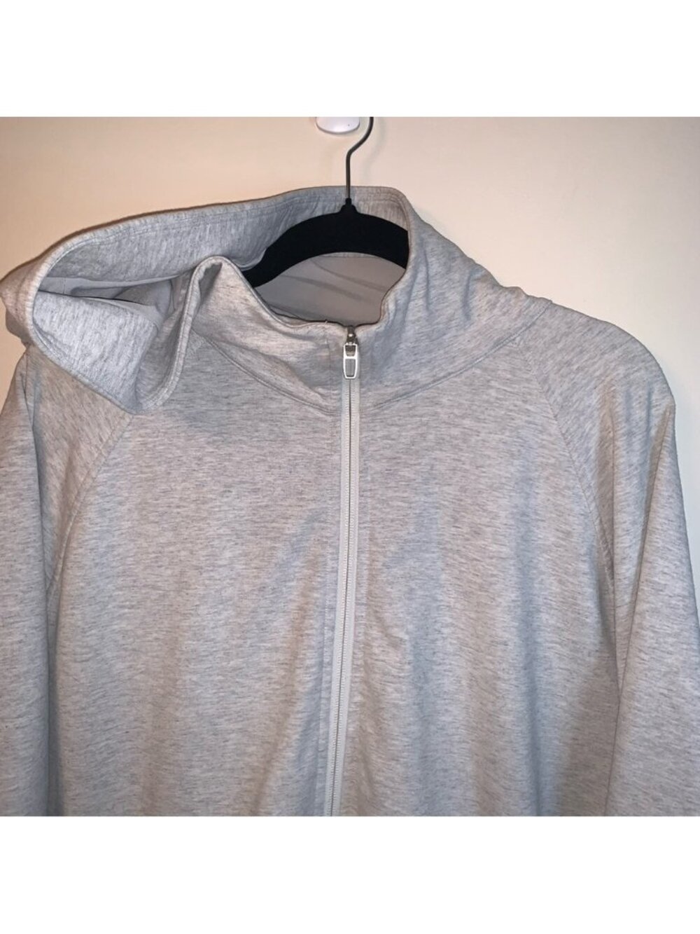 Lululemon City Sweat Full Zip Hoodie Heathered Ultra Light Grey / Sea Salt XXL - Picture 12 of 13